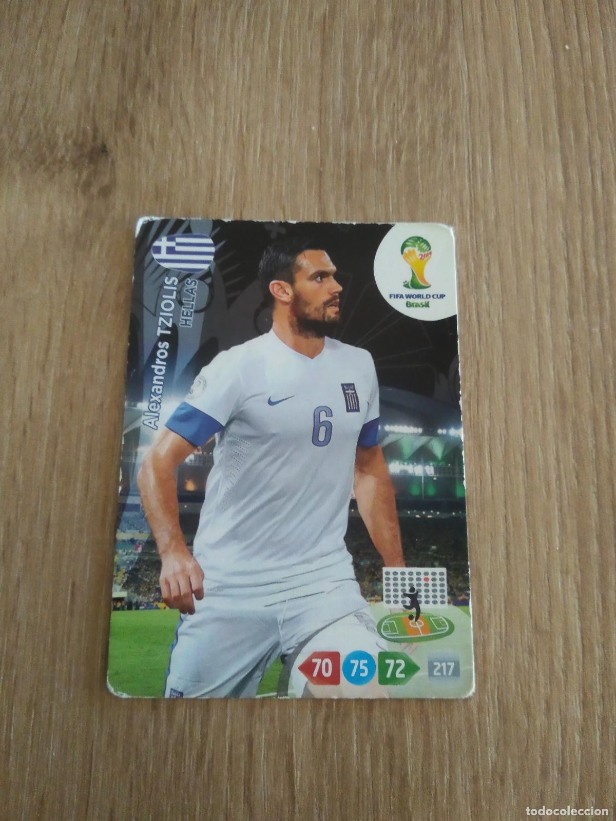 Cromos de F&uacute;tbol: TZIOLIS GRECIA HELLAS CROMO FUTBOL PANINI ADRENALYN MUNDIAL 2014 WORLD CUP COPA DEL MUNDO