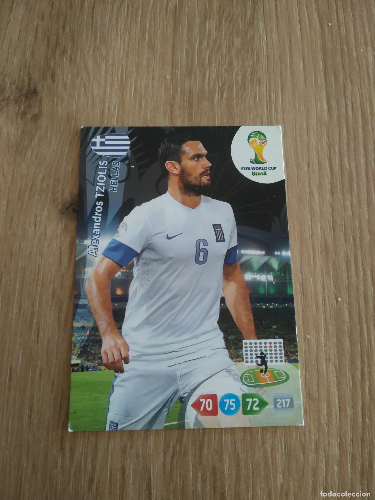 Cromos de F&uacute;tbol: TZIOLIS GRECIA HELLAS CROMO FUTBOL PANINI ADRENALYN MUNDIAL 2014 WORLD CUP COPA DEL MUNDO