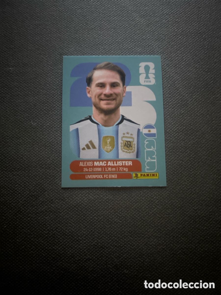Cromos de F&uacute;tbol: Mac Allister ARG 9 Argentina Mundial FIFA World Cup 2026 26