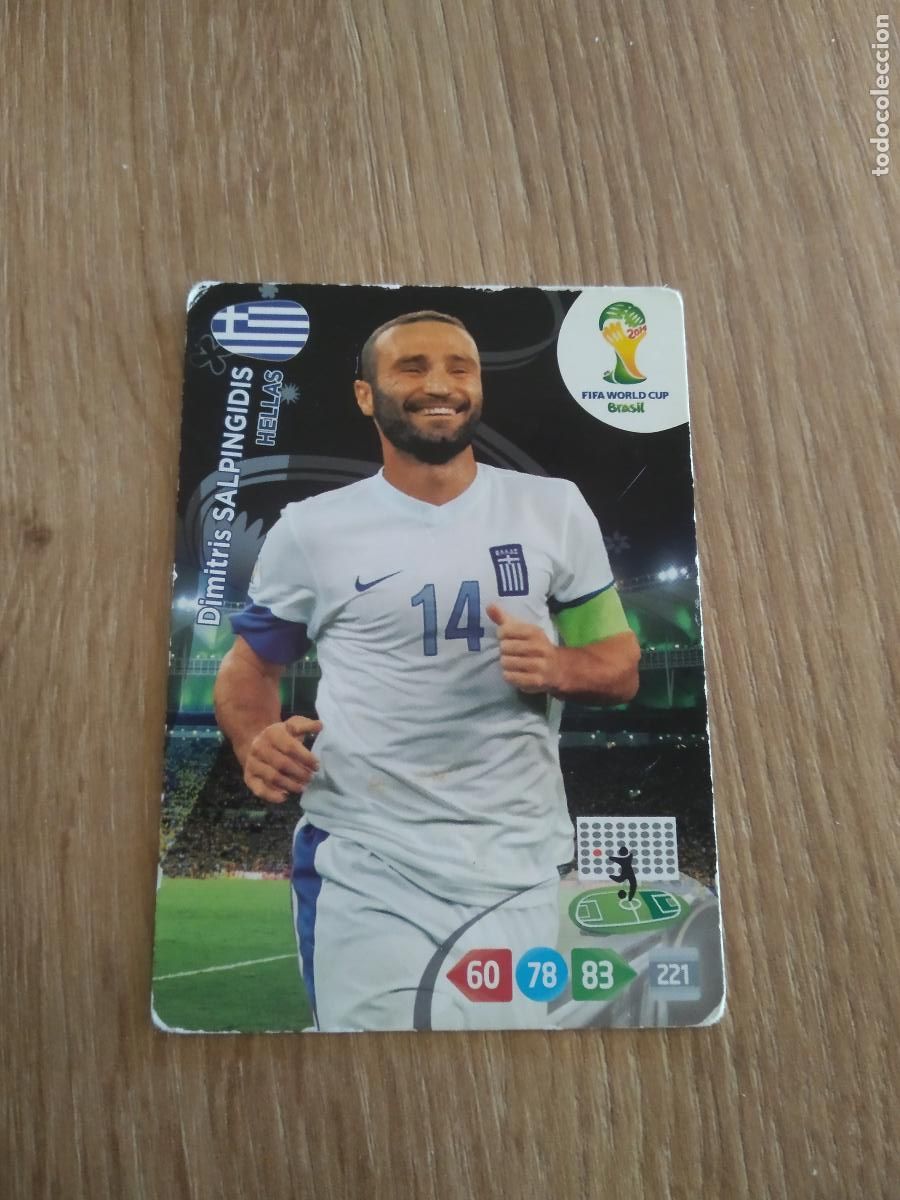 Cromos de F&uacute;tbol: SALPINGIDIS GRECIA HELLAS CROMO FUTBOL PANINI ADRENALYN MUNDIAL 2014 WORLD CUP COPA DEL MUNDO