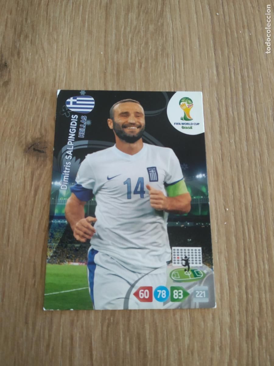 Cromos de F&uacute;tbol: SALPINGIDIS GRECIA HELLAS CROMO FUTBOL PANINI ADRENALYN MUNDIAL 2014 WORLD CUP COPA DEL MUNDO