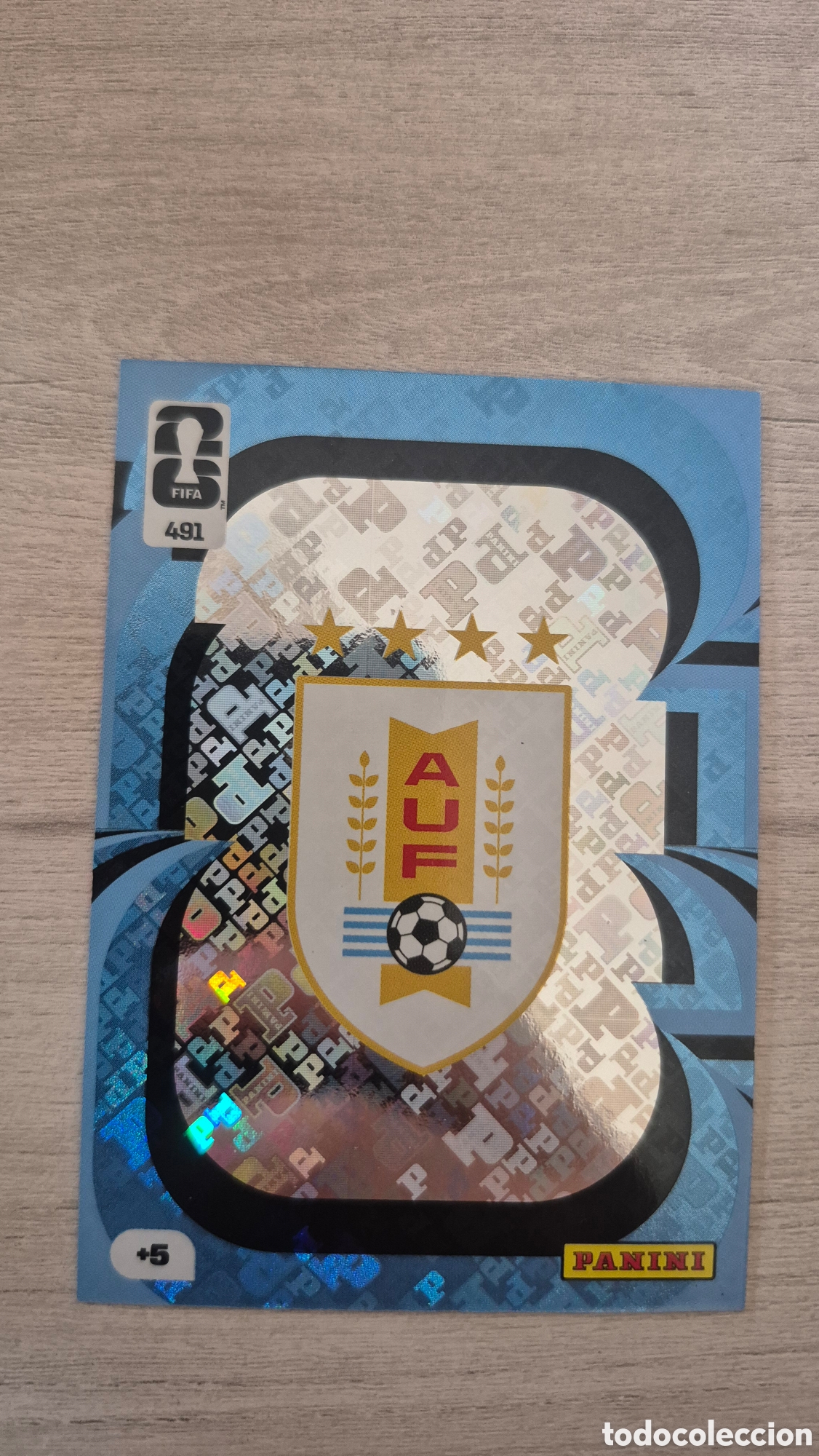Cromos de F&uacute;tbol: N&deg;491 Escudo Uruguay Adrenalyn FIFA World Cup 26