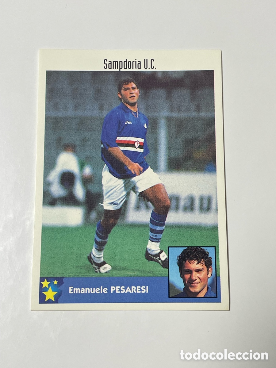 Cromos de F&uacute;tbol: Emanuele Pesaresi Sampdoria Panini Los mejores equipos de Europa 1997/98 #233