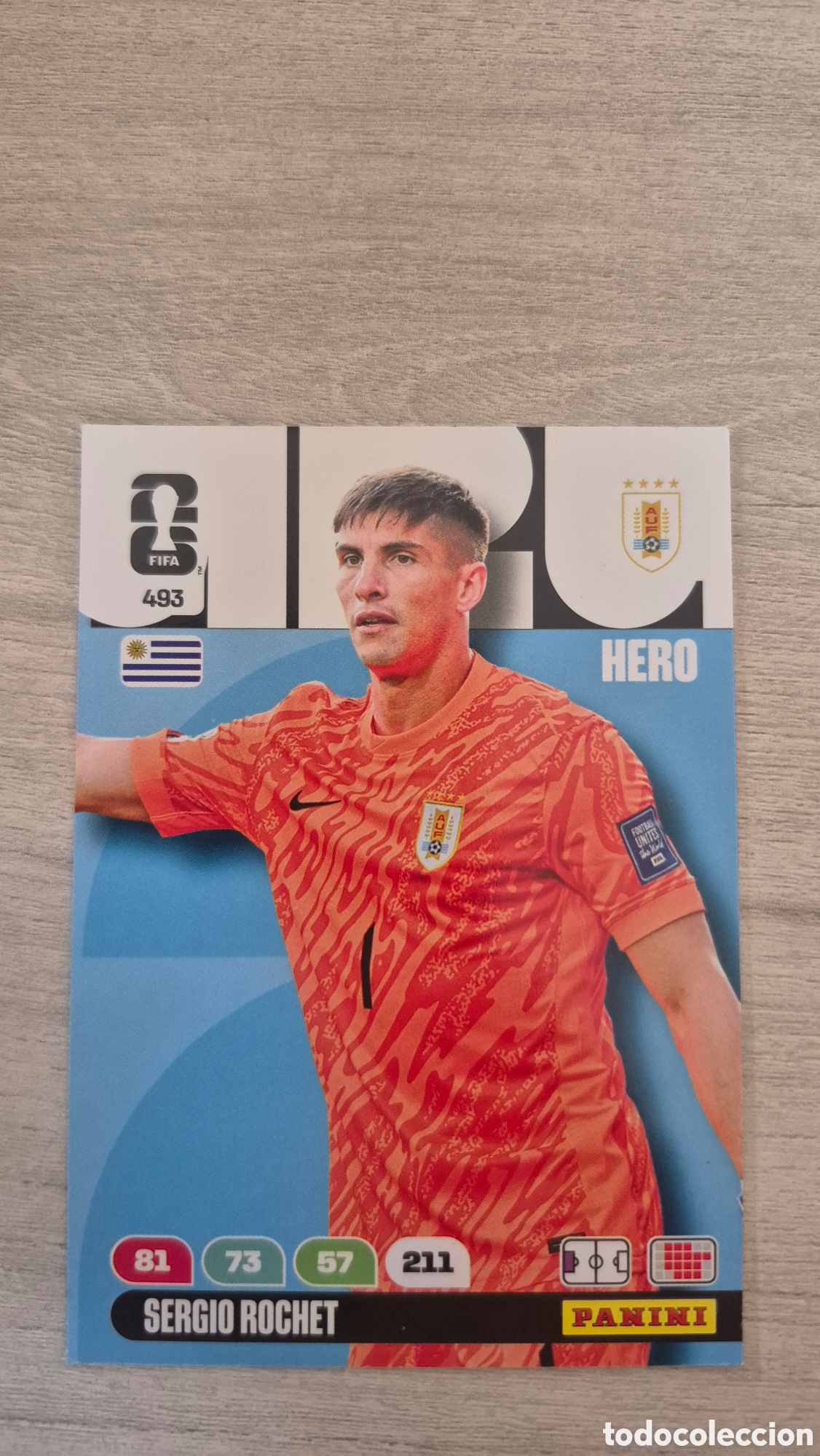 Cromos de F&uacute;tbol: N&deg;493 Uruguay Sergio Rochet Adrenalyn FIFA World Cup 26
