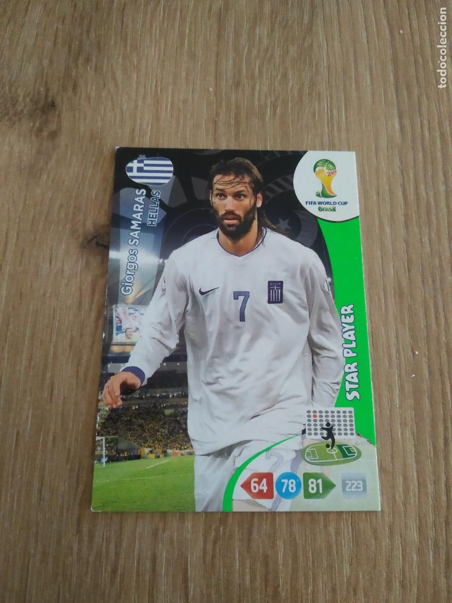 Cromos de F&uacute;tbol: SAMARAS GRECIA HELLAS CROMO FUTBOL PANINI ADRENALYN MUNDIAL 2014 WORLD CUP COPA DEL MUNDO