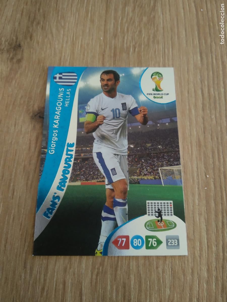 Cartes &agrave; collectionner de Football: KARAGOUNIS GRECIA HELLAS CROMO FUTBOL PANINI ADRENALYN MUNDIAL 2014 WORLD CUP COPA DEL MUNDO
