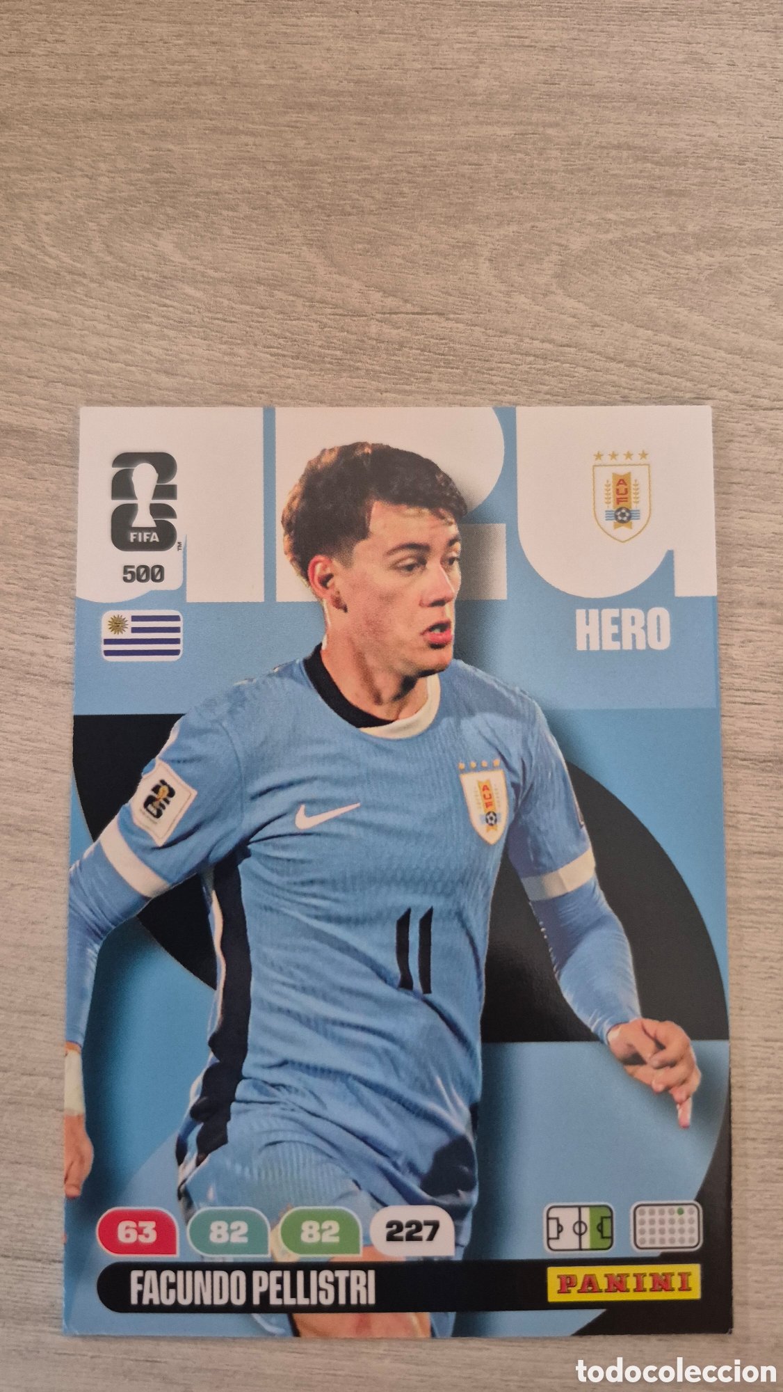 Cromos de F&uacute;tbol: N&deg;500 Uruguay Facuando Pellistri Adrenalyn FIFA World Cup 26