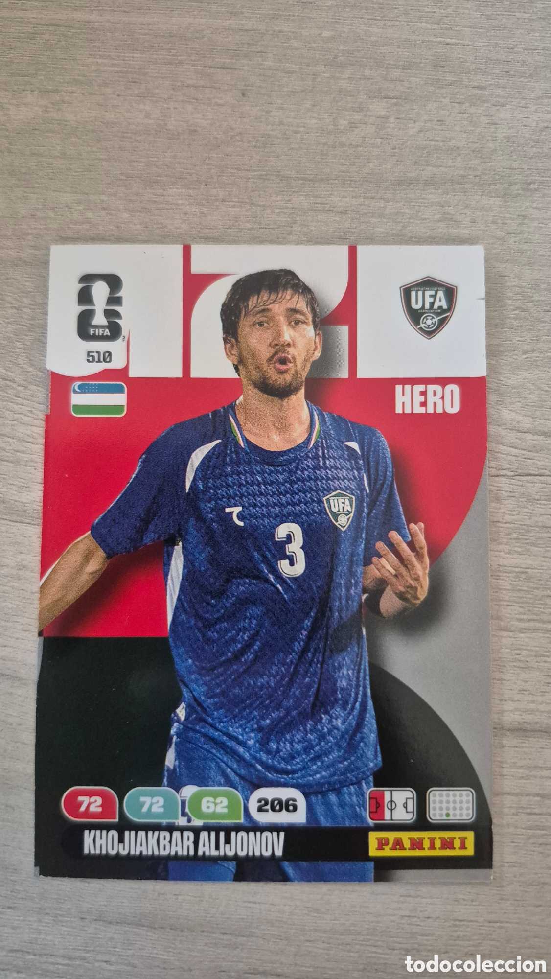 Cartes &agrave; collectionner de Football: N&deg;510 Uzbekistan Khojiakbar Alijonov Adrenalyn FIFA World Cup 26