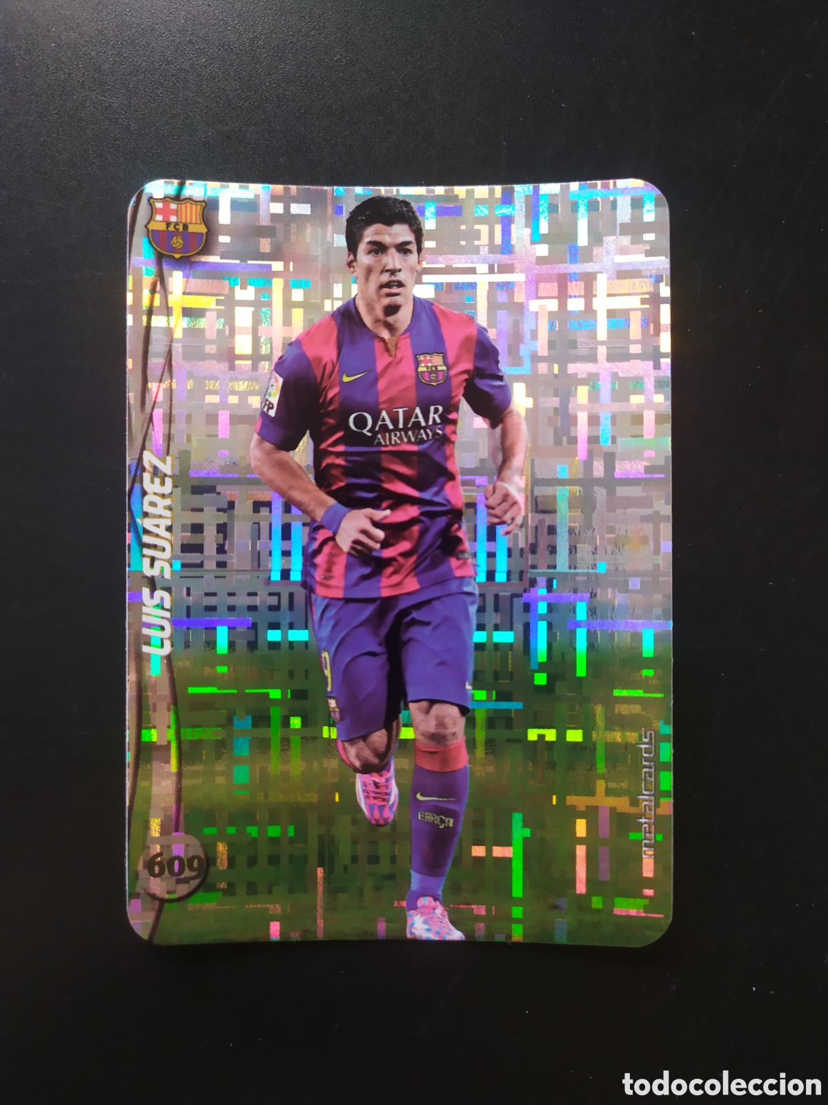 Cartes &agrave; collectionner de Football: Mundicromo fichas Liga 2014 2015 14 15 Luis Su&aacute;rez top brillo tetris n&deg; 609 Barcelona