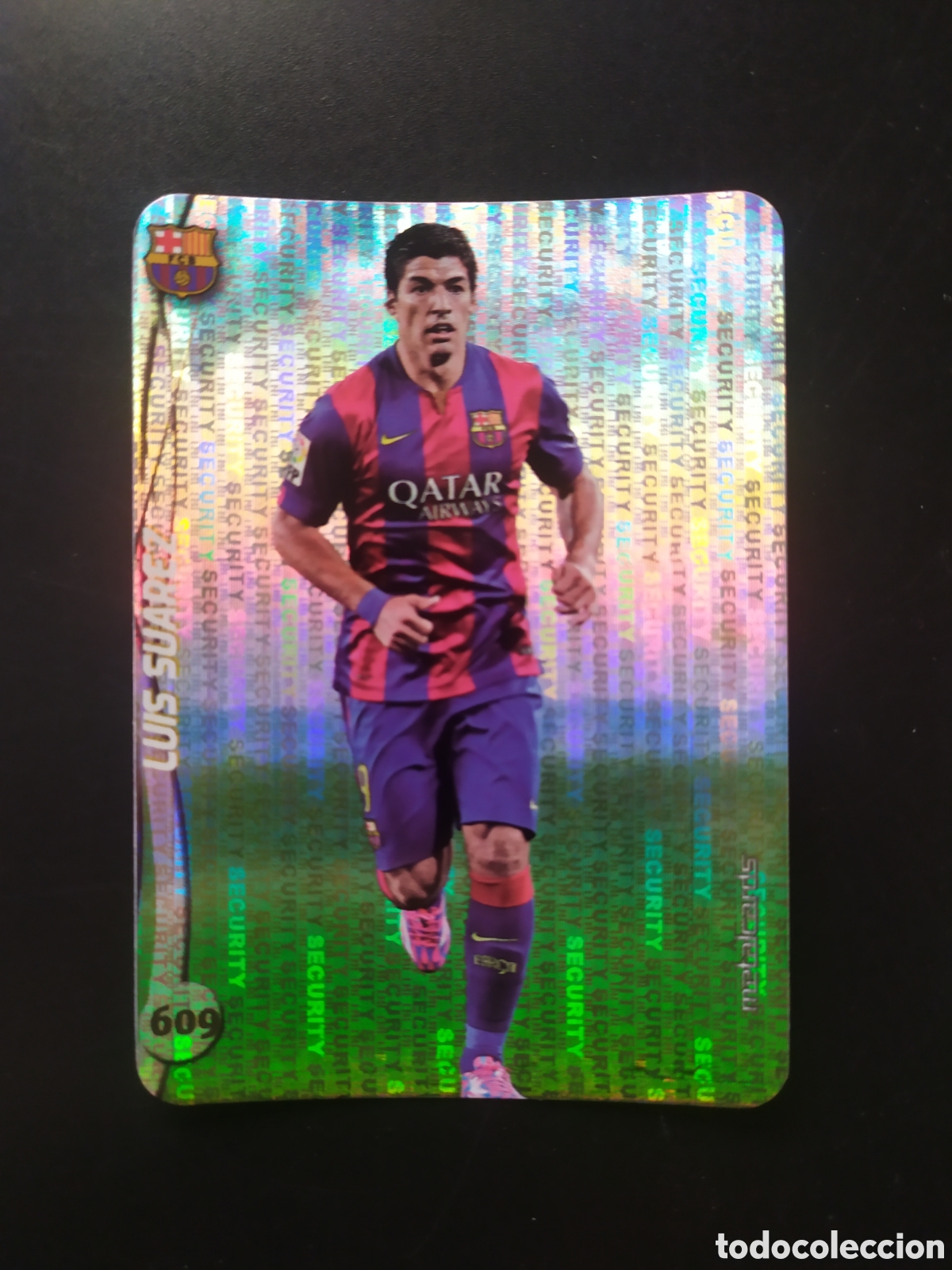 Cartes &agrave; collectionner de Football: Mundicromo fichas Liga 2014 2015 14 15 Luis Su&aacute;rez top brillo security n&deg; 609 Barcelona