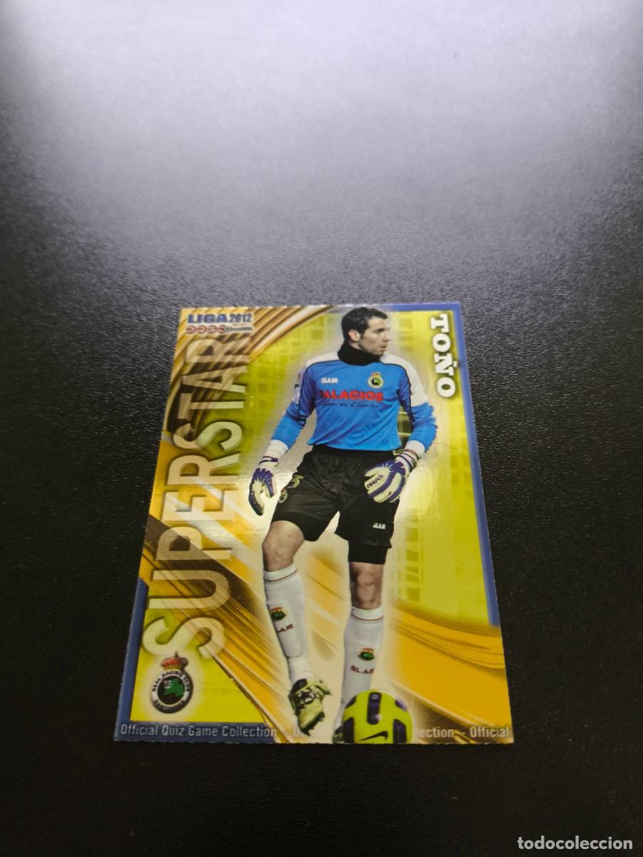 Figurine di Calcio: 320 TO&Ntilde;O SUPERSTAR BRILLO RACING SANTANDER MUNDICROMO LIGA 2011 2012 11 12 NO PANINI ESTE MEGACRACKS