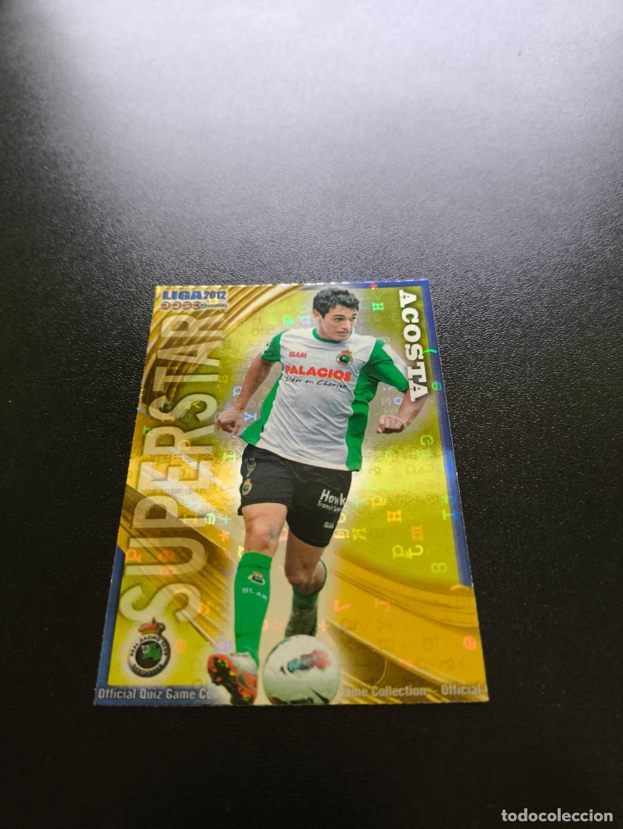 Cromos de F&uacute;tbol: 324 ACOSTA LETRAS SUPERST RACING SANTANDER MUNDICROMO LIGA 2011 2012 11 12 NO PANINI ESTE MEGACRACKS
