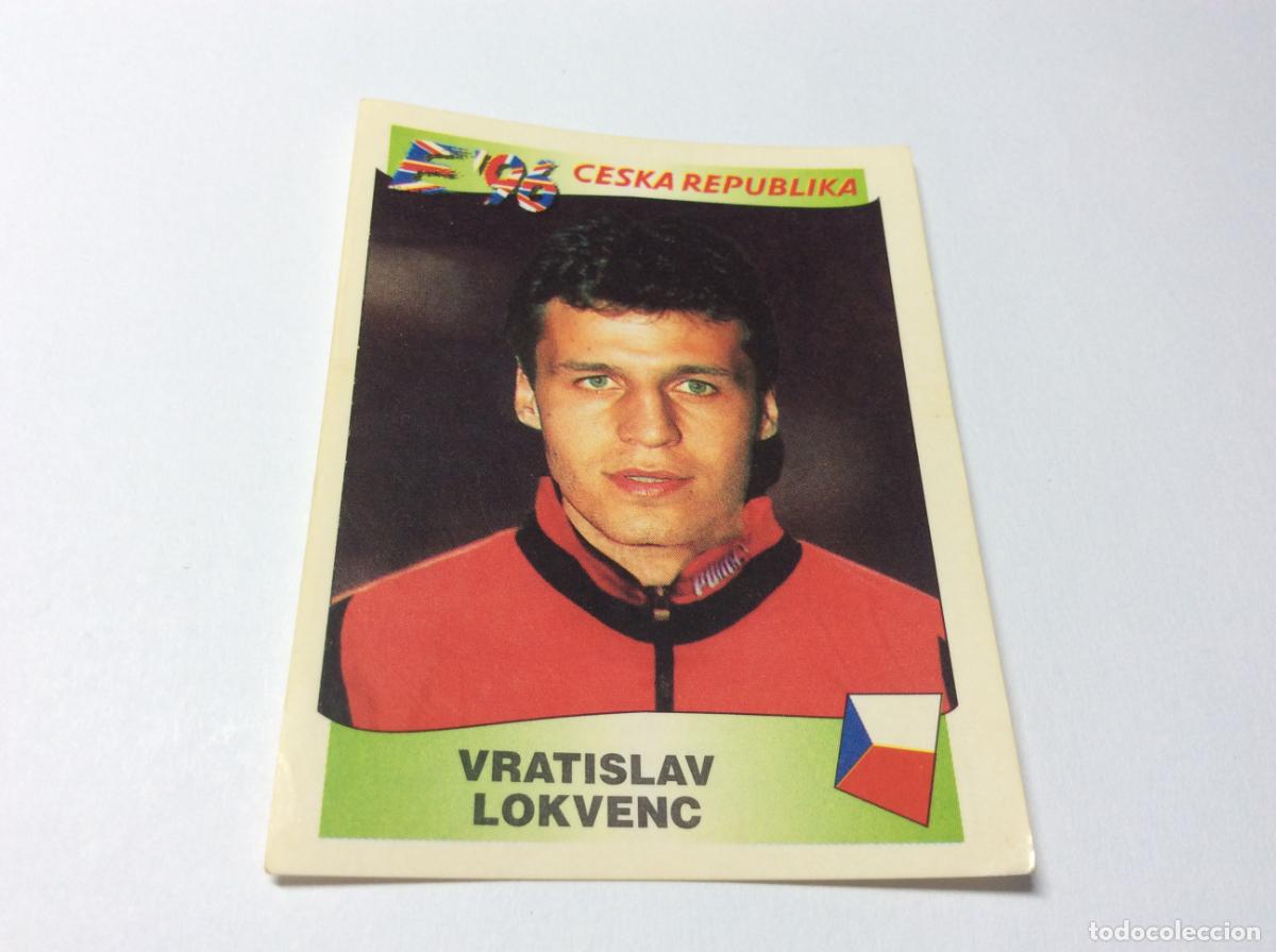 Cromos de F&uacute;tbol: 240 Vratislav Lokvenc Rep&uacute;blica Checa UEFA EURO 1996 PANINI