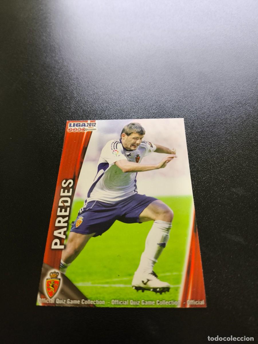 Cromos de F&uacute;tbol: 336 PAREDES ZARAGOZA MUNDICROMO LIGA 2011 2012 11 12 NO PANINI ESTE MEGACRACKS