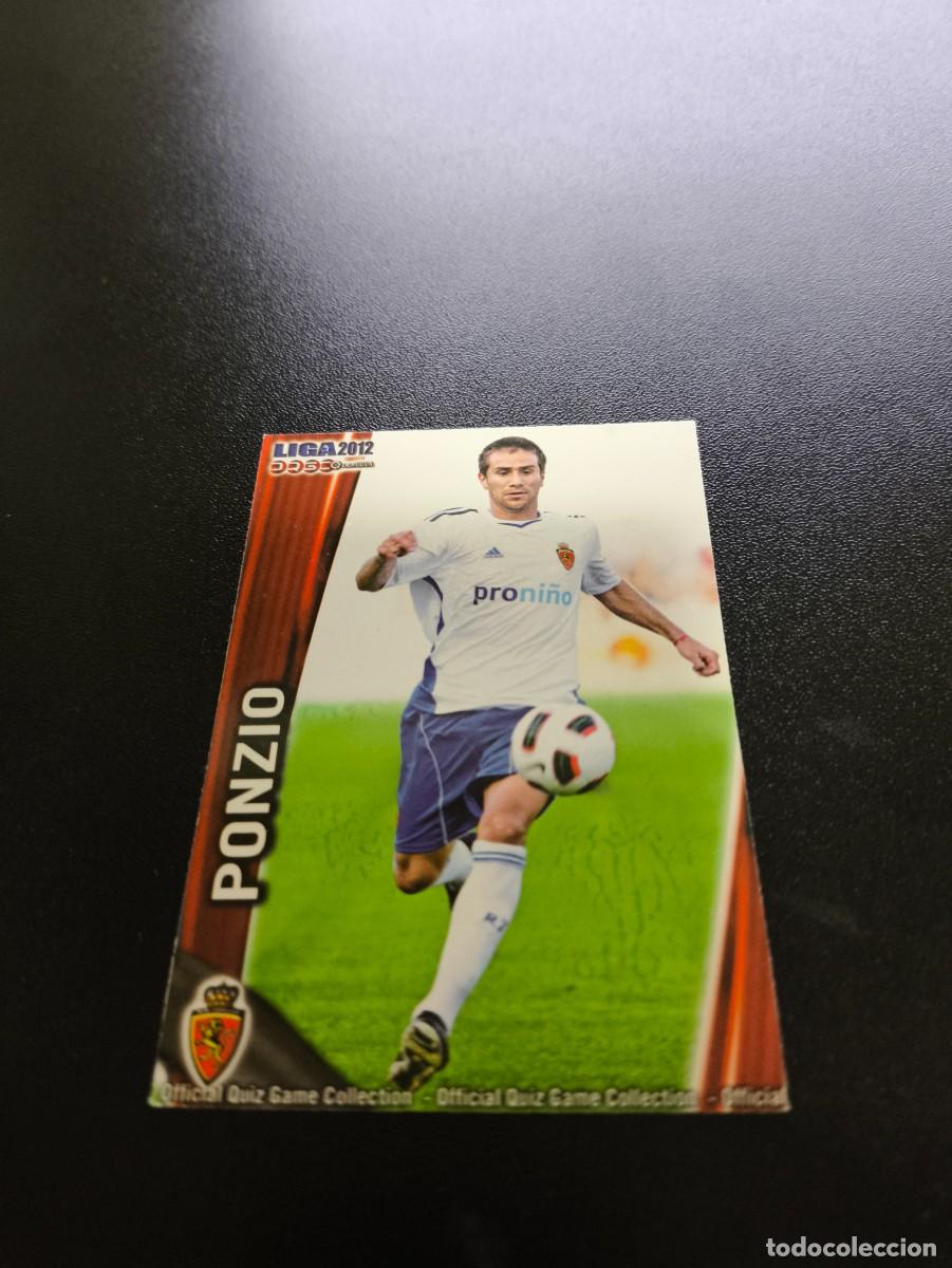 Cromos de F&uacute;tbol: 338 PONZIO ZARAGOZA MUNDICROMO LIGA 2011 2012 11 12 NO PANINI ESTE MEGACRACKS