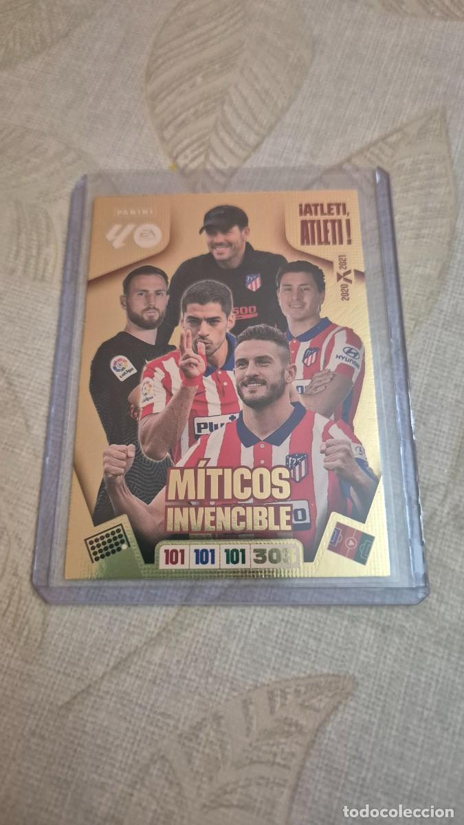 Cromos de F&uacute;tbol: ADRENALYN XL 2025 2026 MITICOS INVENCIBLE ATLETI,ATLETI ENCAPSULADO EN ULTRA PRO