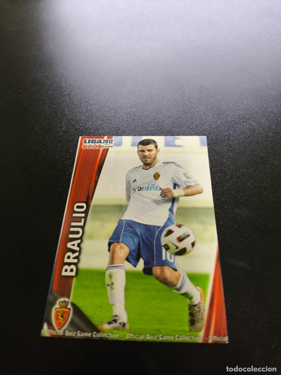Cromos de F&uacute;tbol: 345 BRAULIO ZARAGOZA MUNDICROMO LIGA 2011 2012 11 12 NO PANINI ESTE MEGACRACKS