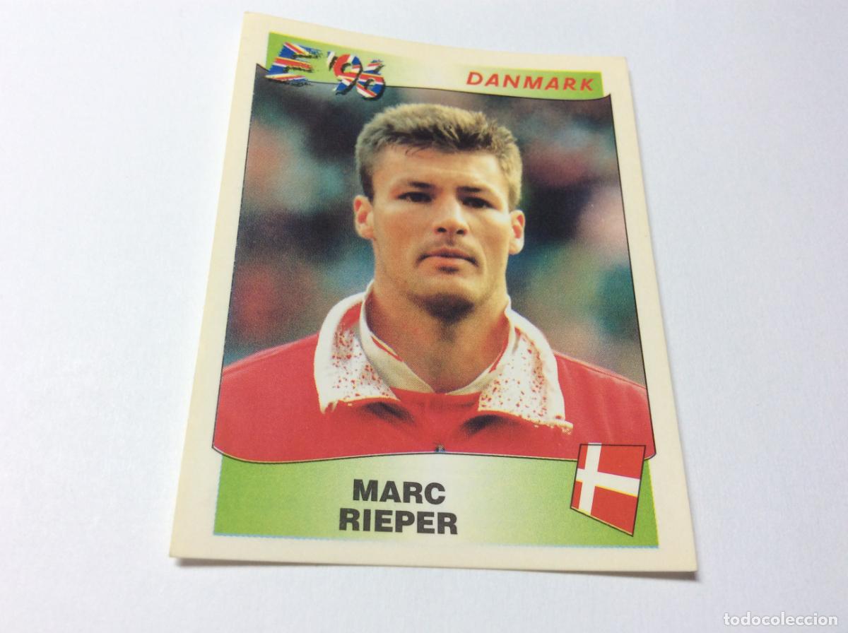 Cromos de F&uacute;tbol: 280 Marc Rieper Dinamarca UEFA EURO 1996 PANINI