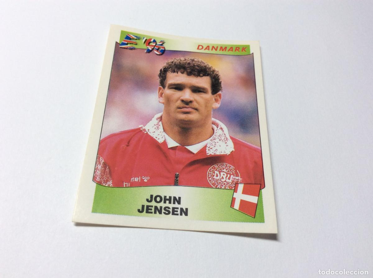 Cromos de F&uacute;tbol: 283 John Jensen Dinamarca UEFA EURO 1996 PANINI