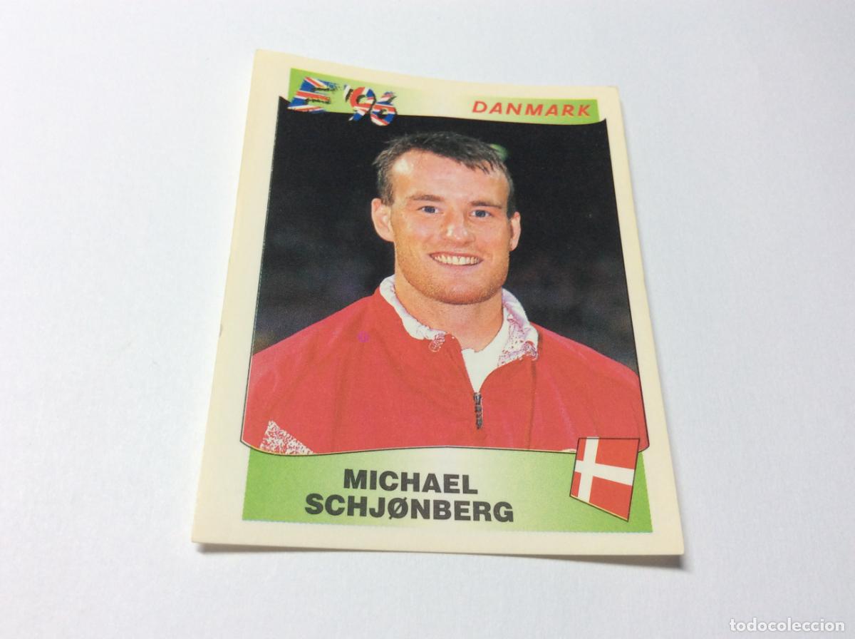 Cromos de F&uacute;tbol: 284 Michael Schj&oslash;nberg Dinamarca UEFA EURO 1996 PANINI
