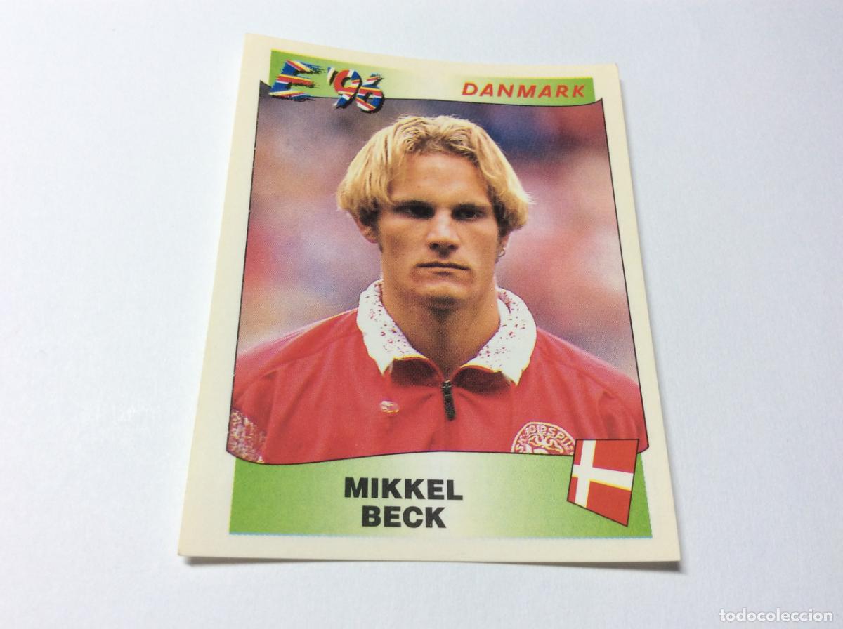 Cromos de F&uacute;tbol: 290 Mikkel Beck Dinamarca UEFA EURO 1996 PANINI