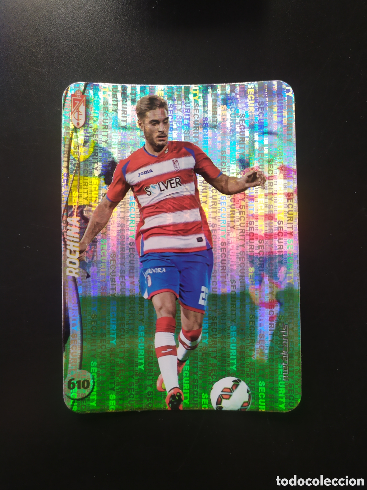 Cromos de F&uacute;tbol: Mundicromo fichas Liga 2014 2015 14 15 Rochina top brillo security n&deg; 610 Granada