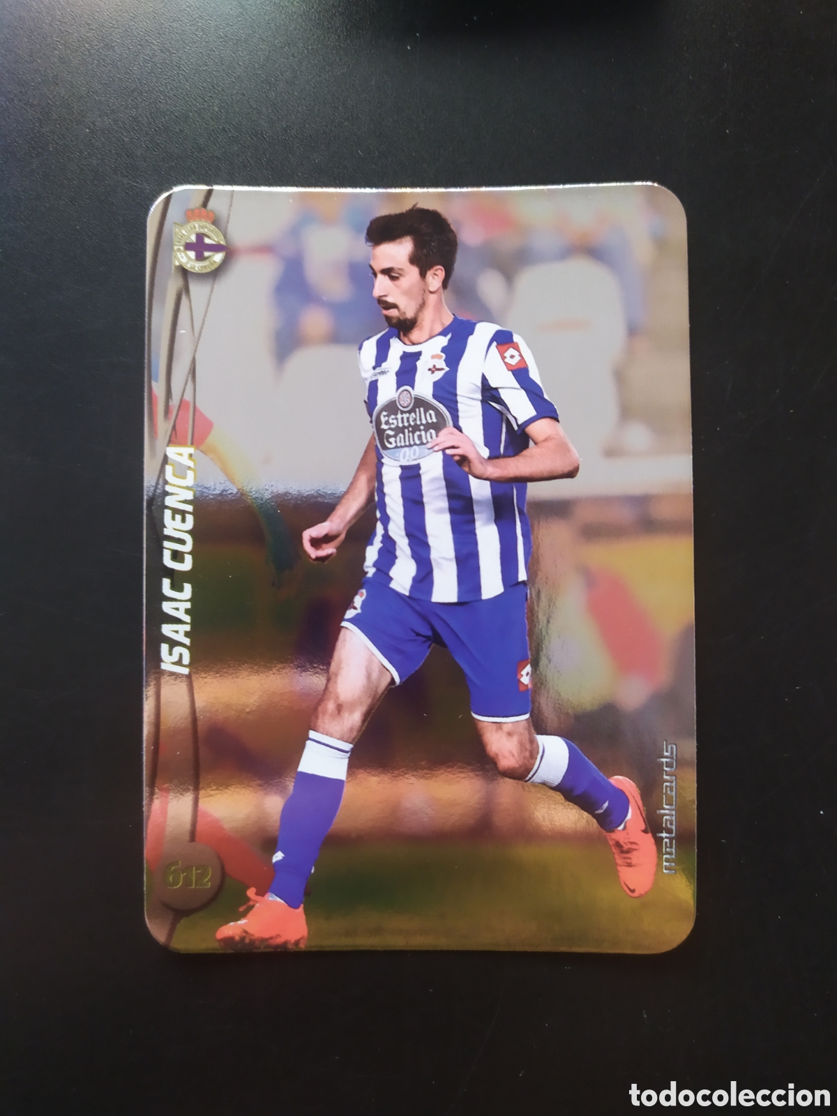 Cromos de F&uacute;tbol: Mundicromo fichas Liga 2014 2015 14 15 Isaac Cuenca top brillo liso n&deg; 612 Deportivo Coru&ntilde;a