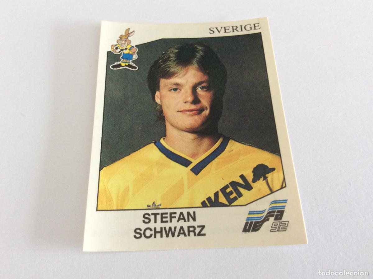 Cromos de F&uacute;tbol: 27 Stefan Schwarz UEFA Euro Suecia 1992 Panini