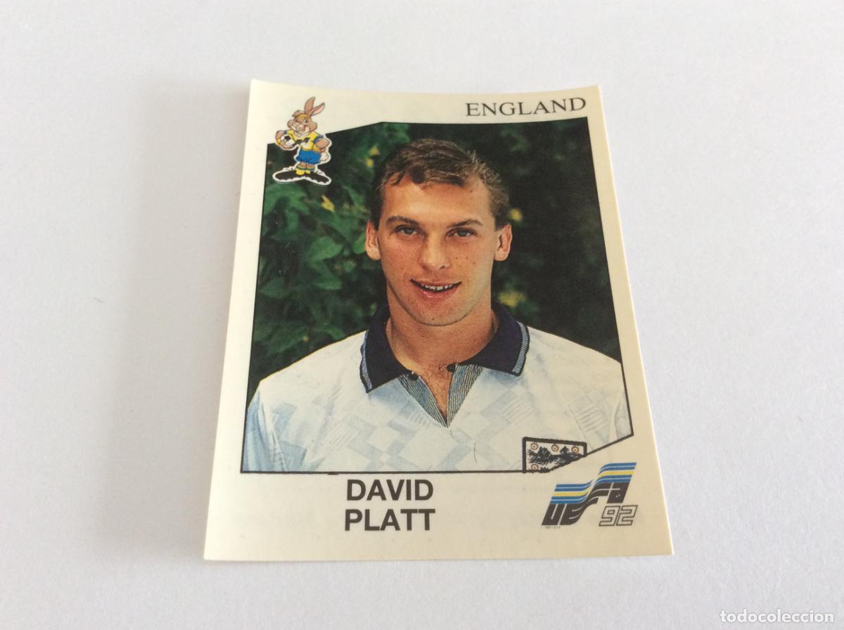 Cromos de F&uacute;tbol: 105 David Platt Inglaterra UEFA Euro Suecia 1992 Panini