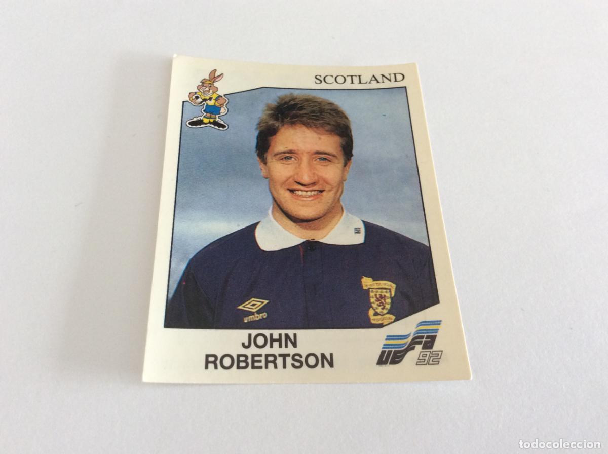 Cromos de F&uacute;tbol: 163 John Robertson Escocia UEFA Euro Suecia 1992 Panini
