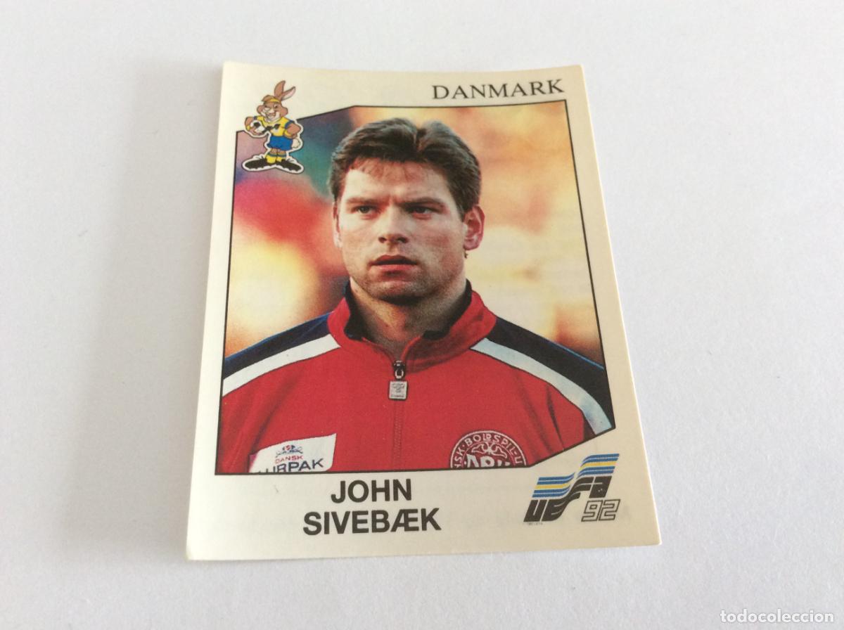Cromos de F&uacute;tbol: 219 John Sivebaek Dinamarca UEFA Euro Suecia 1992 Panini
