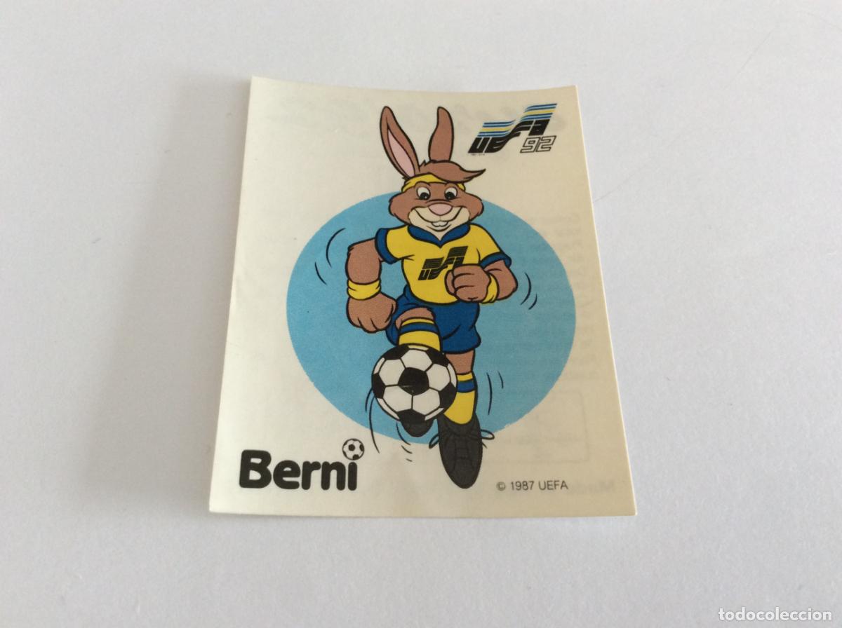 Cromos de F&uacute;tbol: 254 Berni Mascota Oficial UEFA Euro Suecia 1992 Panini