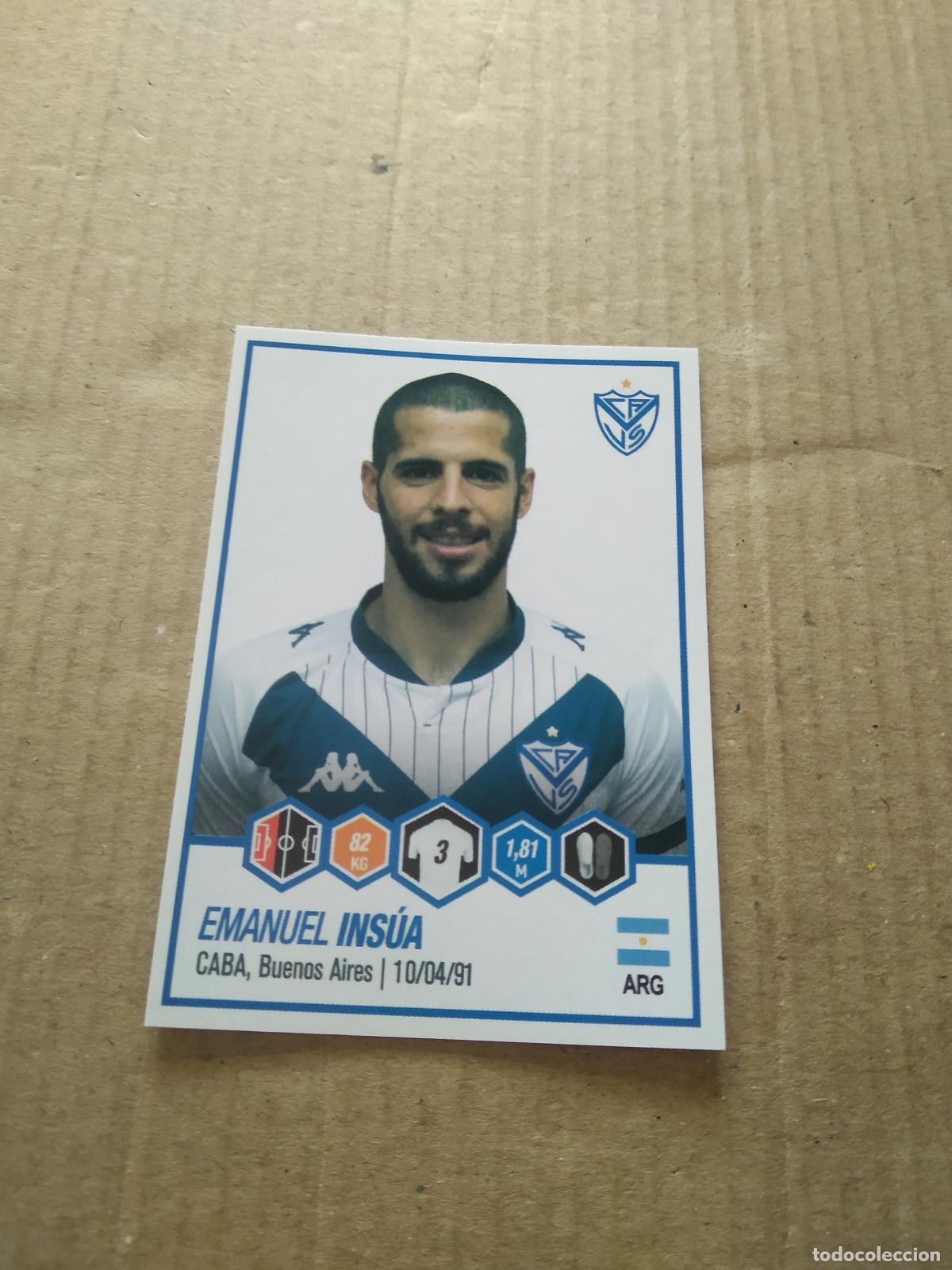 Figurine di Calcio: 470 EMANUEL INSUA VELEZ CROMO FUTBOL ARGENTINO PANINI LIGA ARGENTINA 2022