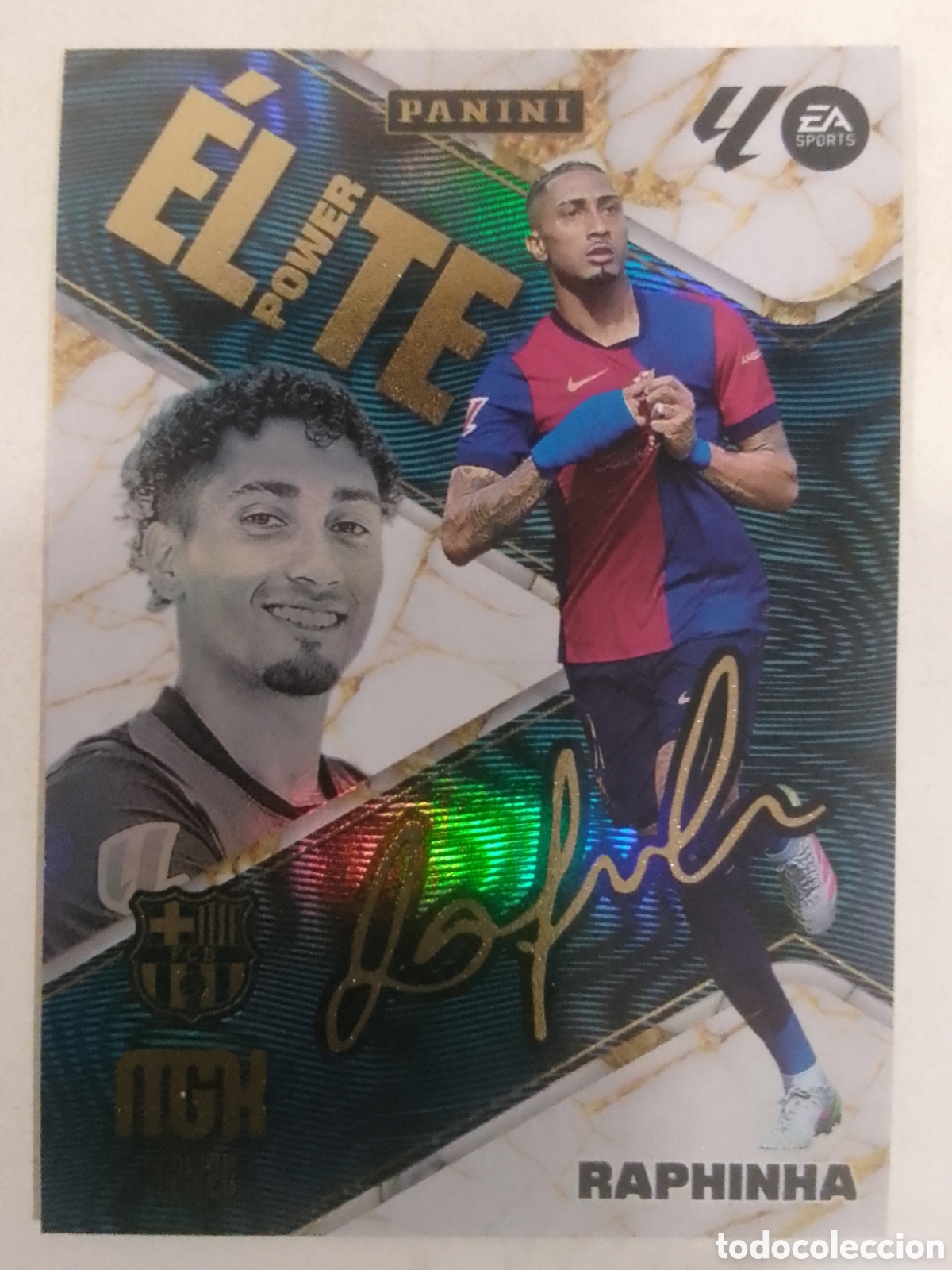 Cromos de F&uacute;tbol: Megacracks 2025/26 P 16 Raphinha &bull; Barcelona. &Eacute;LITE POWER.