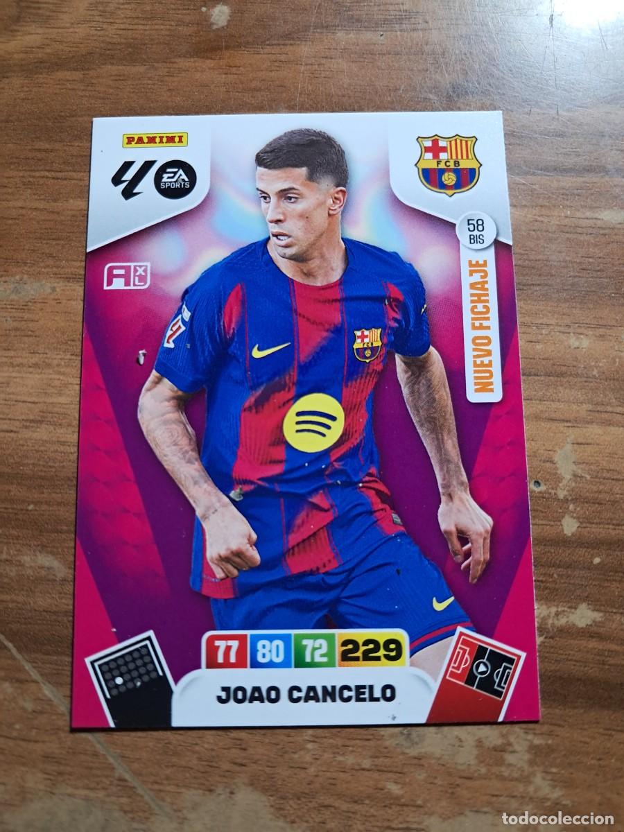 Cromos de F&uacute;tbol: CARD ADRENALYN TEMPORADA 25/26: AMPLIACI&Oacute;N JOAO CANCELO, N&deg; 58 BIS