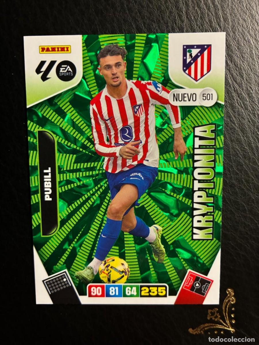 Cromos de F&uacute;tbol: 501 PUBILL NUEVO KRYPTONITA ATLETICO MADRID ADRENALYN LIGA 25 26 2025 2026 PANINI