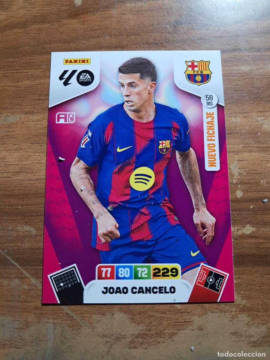 Cromos de F&uacute;tbol: CARD ADRENALYN TEMPORADA 25/26: AMPLIACI&Oacute;N JOAO CANCELO, N&deg; 58 BIS