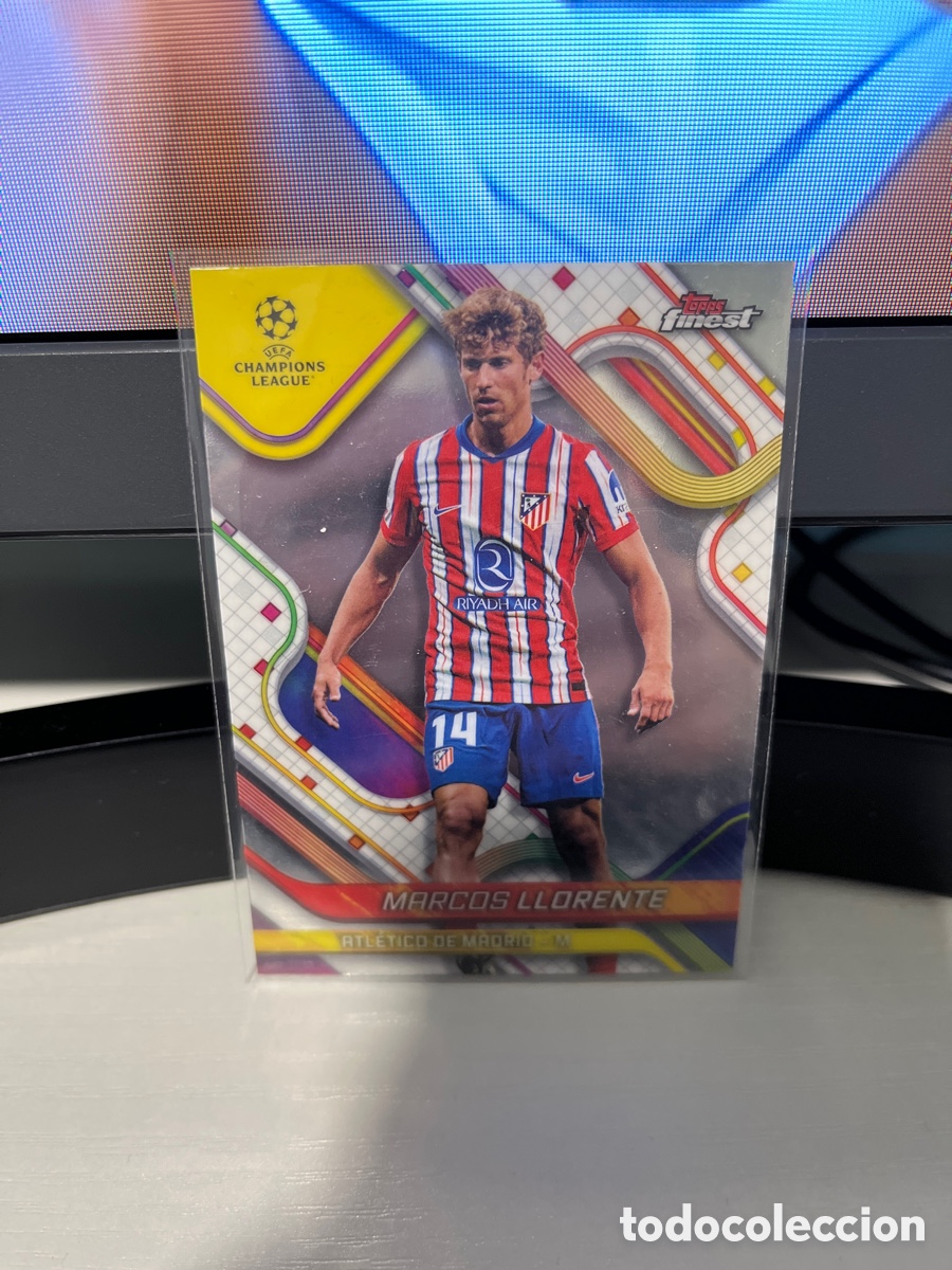 Cartes &agrave; collectionner de Football: Marcos Llorente topps finest atl&eacute;tico de Madrid 2025