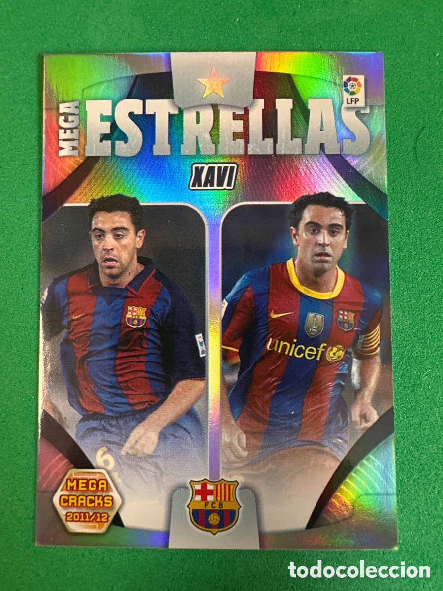 Cromos de F&uacute;tbol: 432 XAVI (F.C.BARCELONA) MEGAESTRELLAS MEGACRACKS 2011-2012 11 12 TRADING CARD