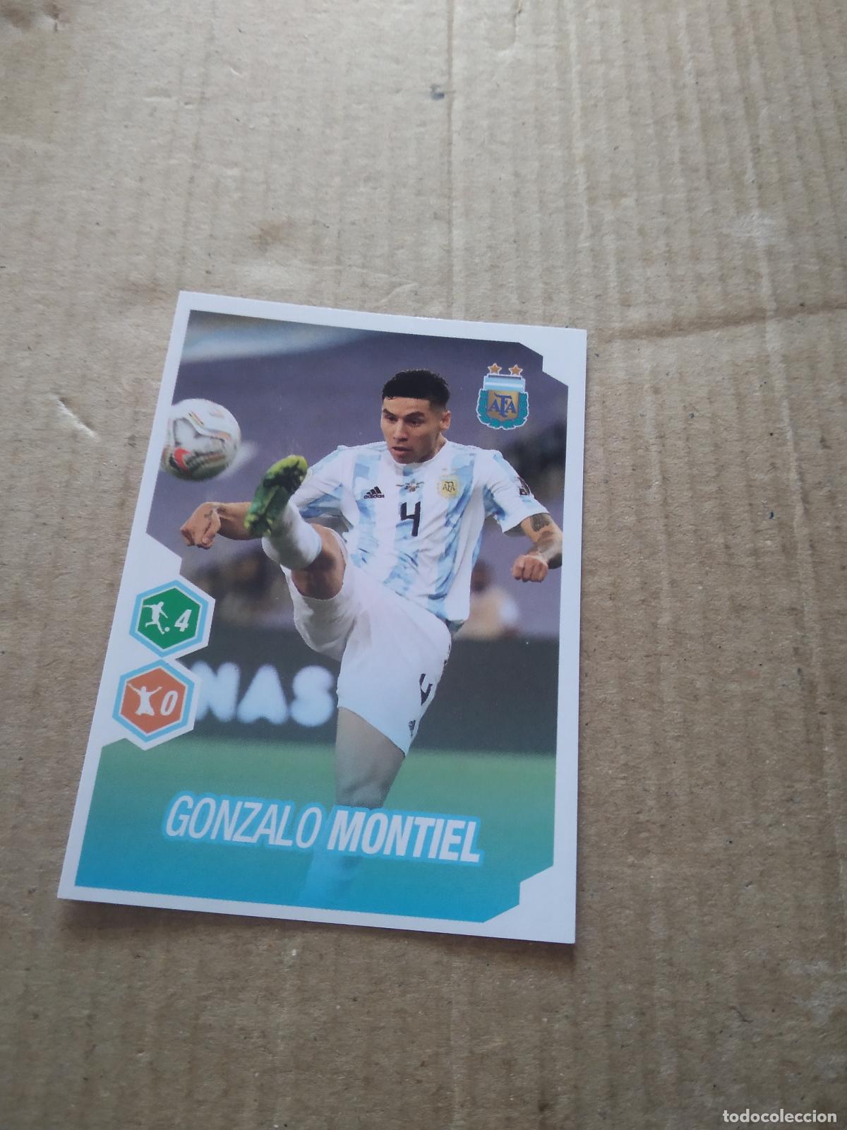 Cartes &agrave; collectionner de Football: 496 GONZALO MONTIEL SELECCION NACIONAL CROMO FUTBOL ARGENTINO PANINI LIGA ARGENTINA 2022