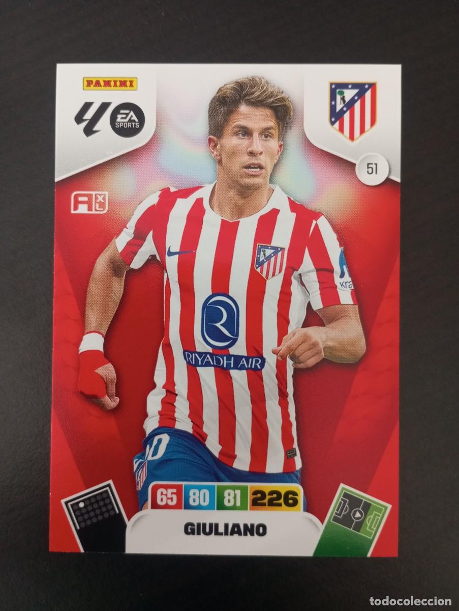 Cromos de F&uacute;tbol: CARD ADRENALYN XL PANINI 2025-2026 25 26 REGULAR GIULIANO ATLETICO MADRID 51