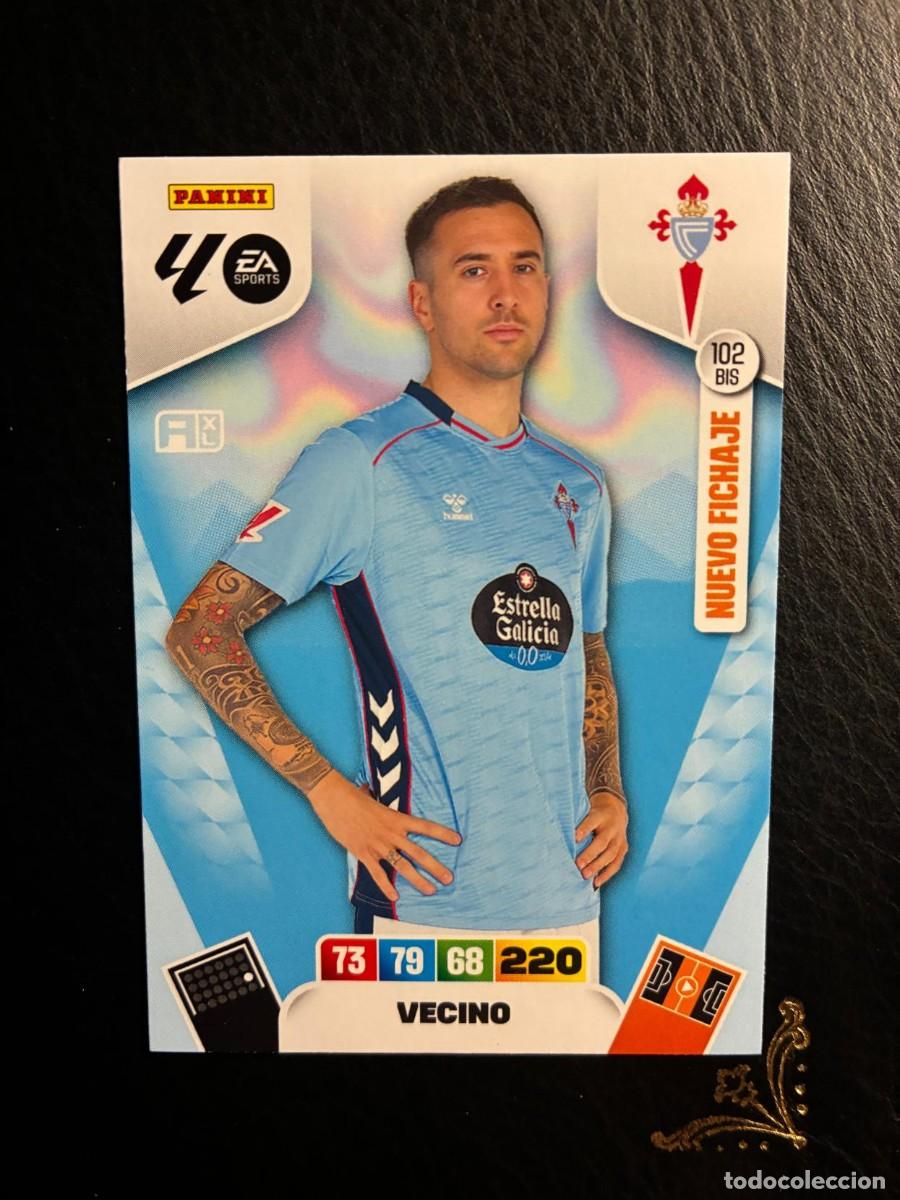 Cromos de F&uacute;tbol: 102 BIS VECINO 102BIS NUEVO FICHAJE CELTA ADRENALYN LIGA 25 26 2025 2026 PANINI