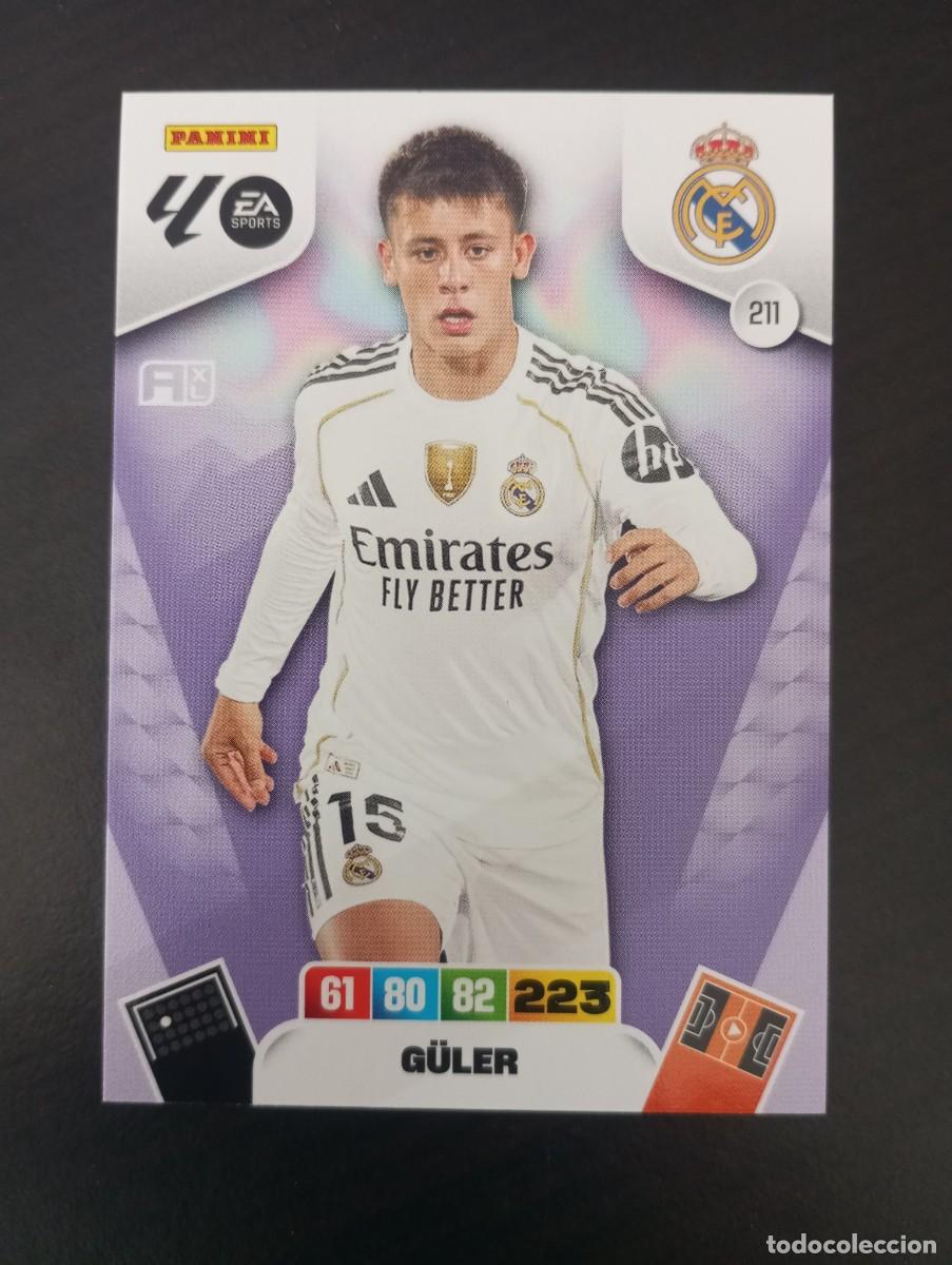 Cromos de F&uacute;tbol: CARD ADRENALYN XL PANINI 2025-2026 25 26 REGULAR GULER REAL MADRID 211