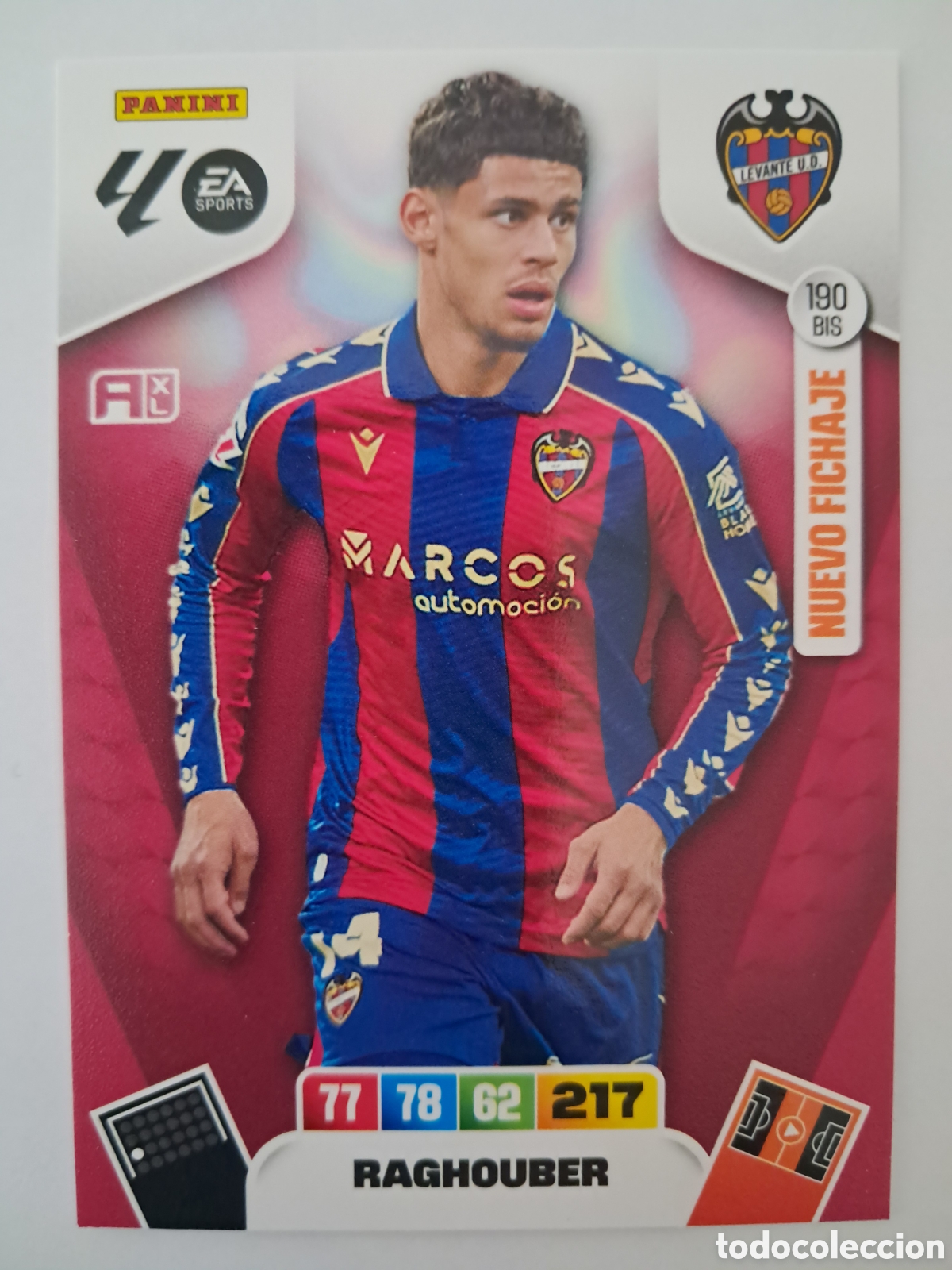 Cromos de F&uacute;tbol: 190 BIS Raghouber Adrenalyn