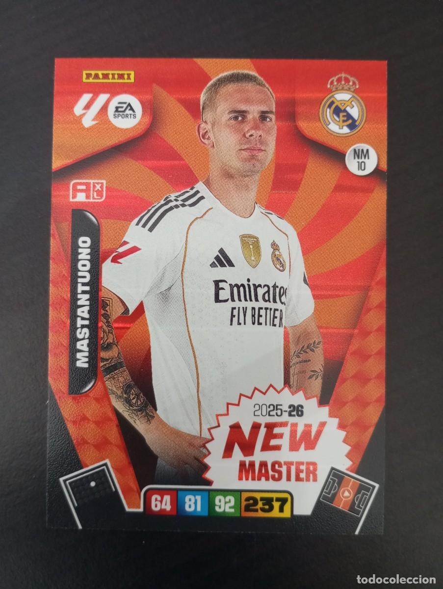 Cromos de F&uacute;tbol: CARD ADRENALYN XL PANINI 2025-2026 25 26 NEW MASTER MASTANTUONO REAL MADRID NM 10