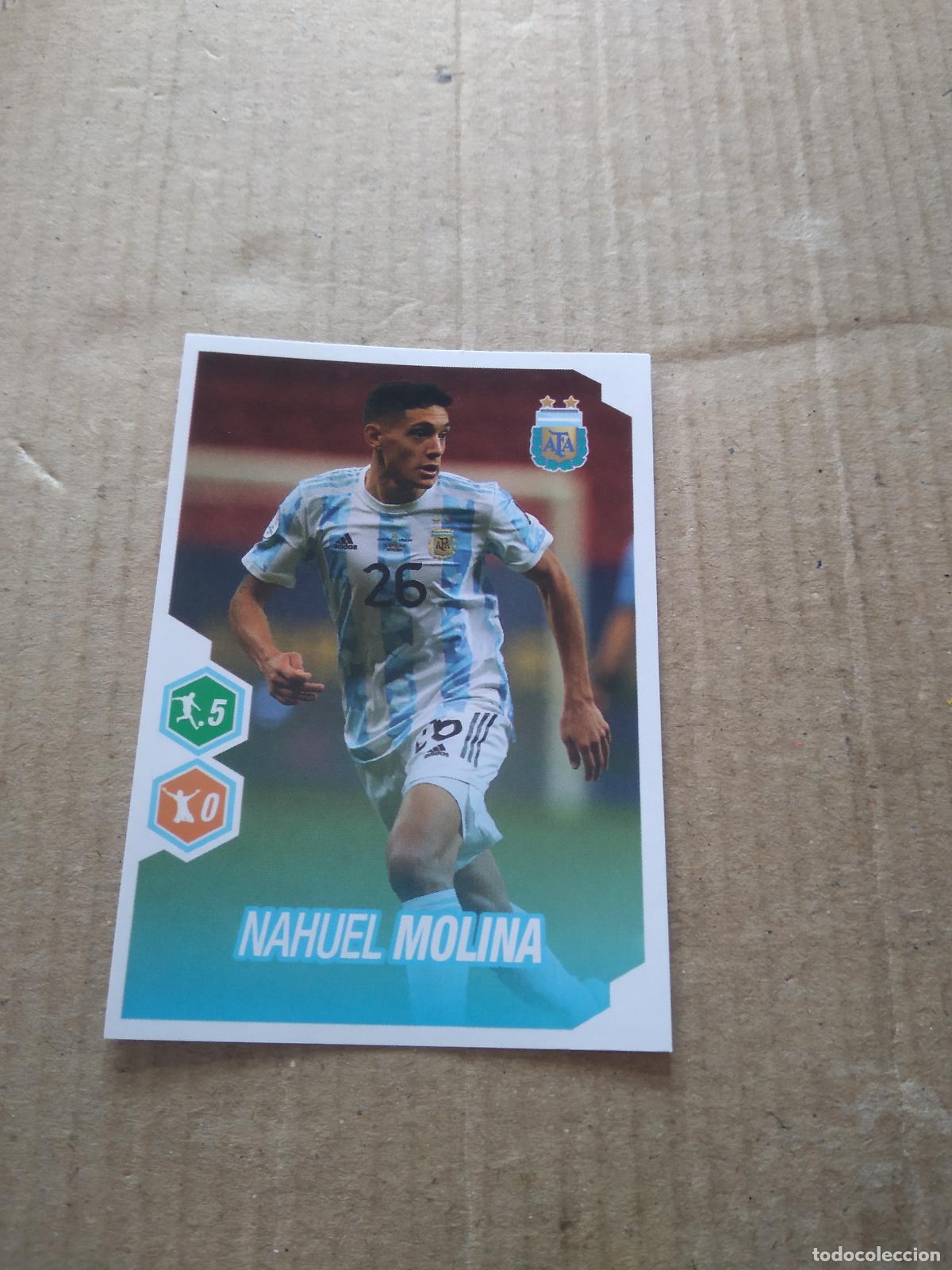 Cromos de F&uacute;tbol: 501 NAHUEL MOLINA SELECCION NACIONAL CROMO FUTBOL ARGENTINO PANINI LIGA ARGENTINA 2022