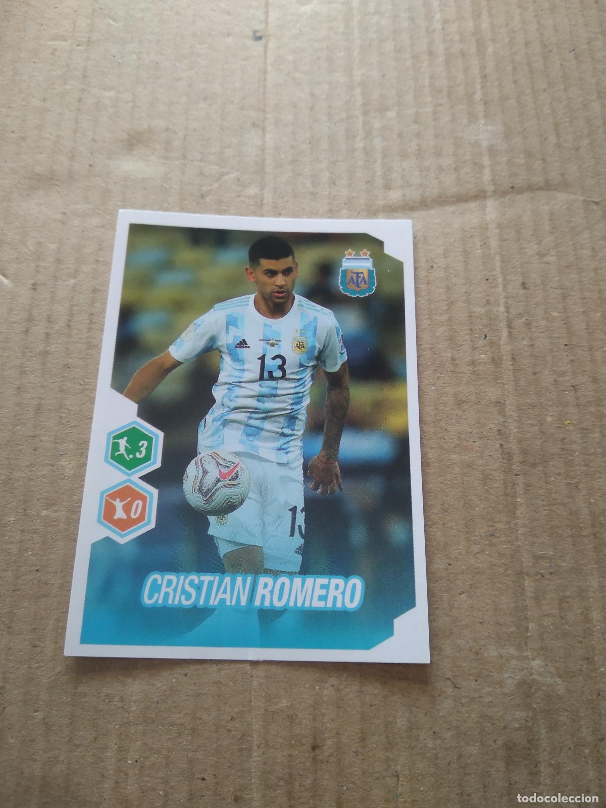 Cromos de F&uacute;tbol: 504 CRISTIAN ROMERO SELECCION NACIONAL CROMO FUTBOL ARGENTINO PANINI LIGA ARGENTINA 2022