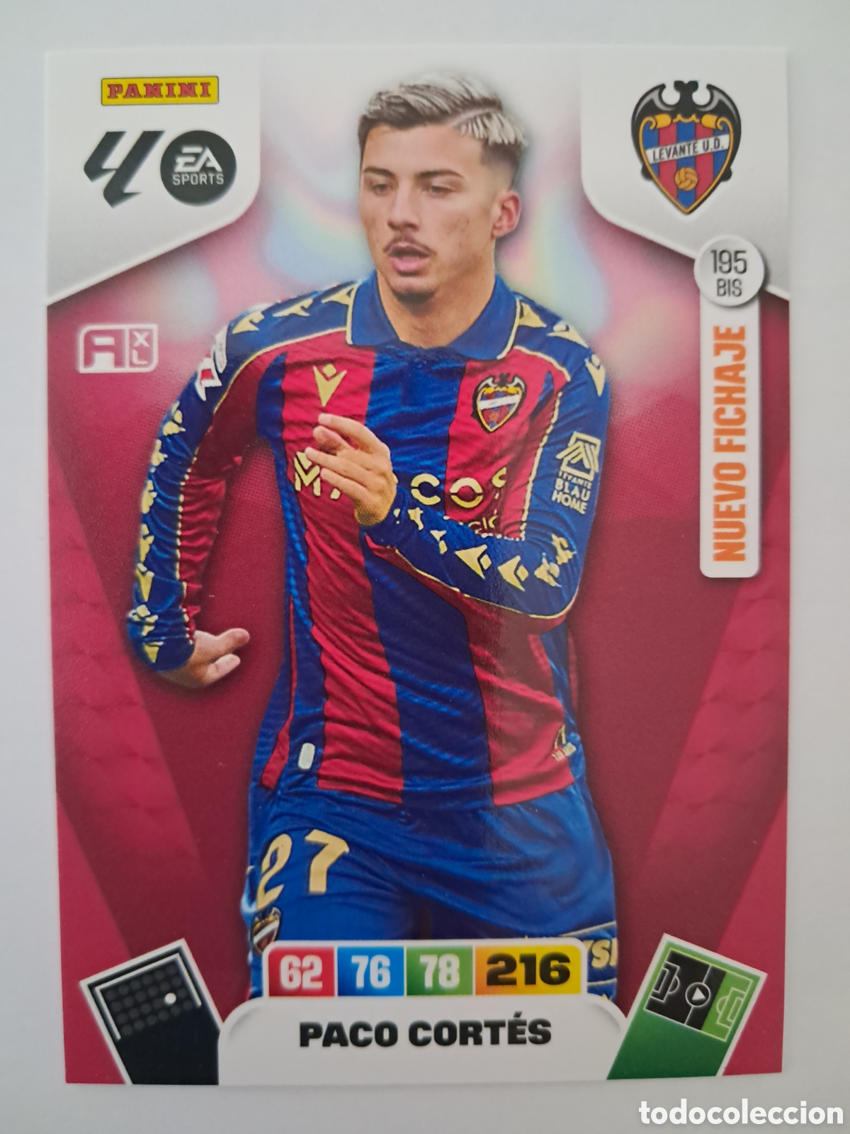 Cromos de F&uacute;tbol: 195 BIS Paco Cort&eacute;s Adrenalyn