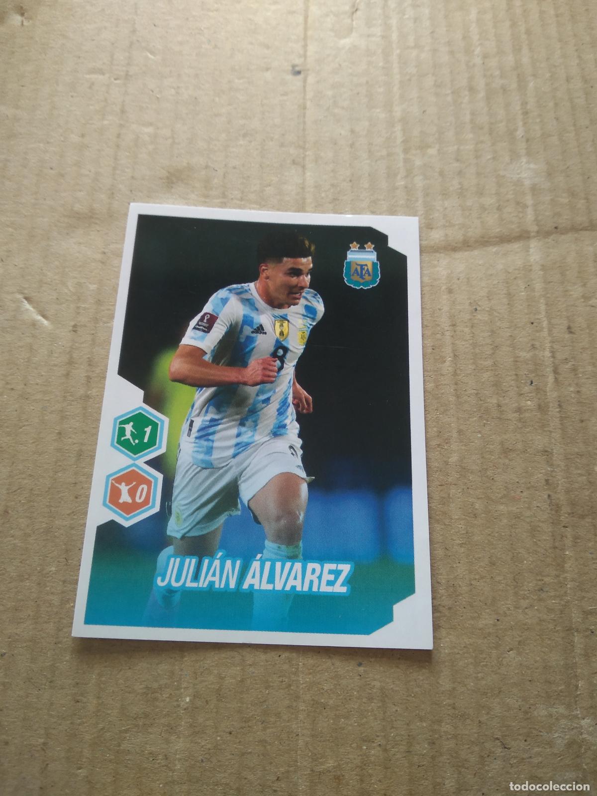 Cromos de F&uacute;tbol: 518 JULIAN ALVAREZ ROOKIE SELECCION NACIONAL CROMO FUTBOL ARGENTINO PANINI LIGA ARGENTINA 2022