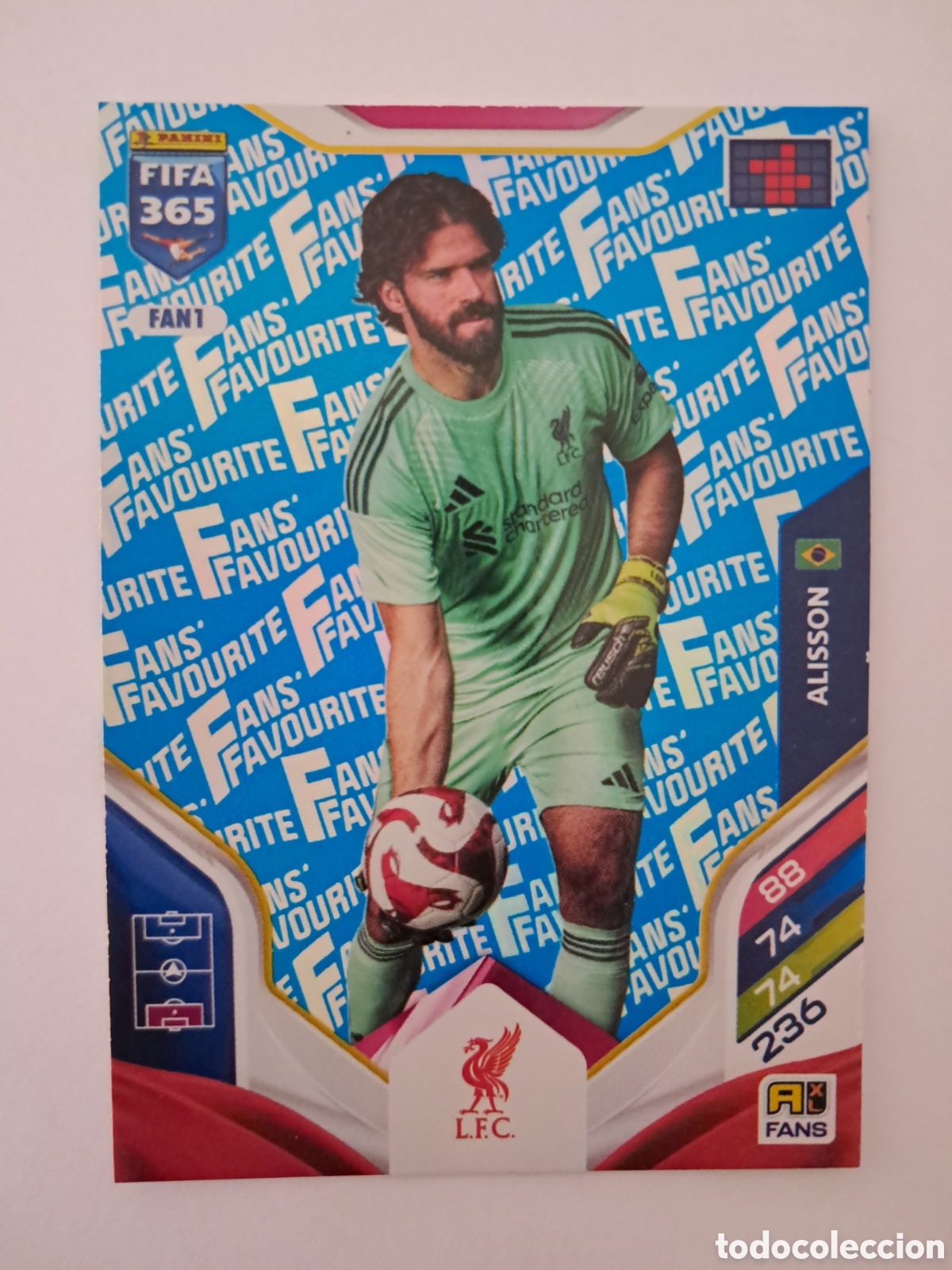 Cromos de F&uacute;tbol: FAN1 Alisson Adrenalyn